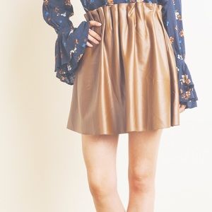 Leather skirt